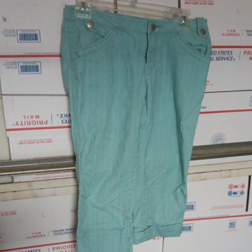 Forever Twenty One Size S Teal Capri Pants (SKU 503)